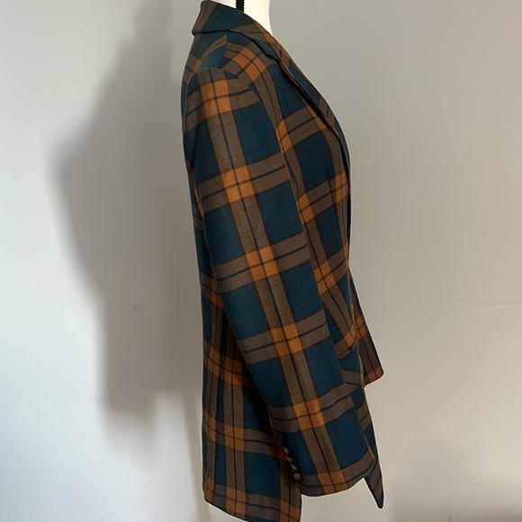 Plaid Blazer Wool Jacket - Picture 9 of 13